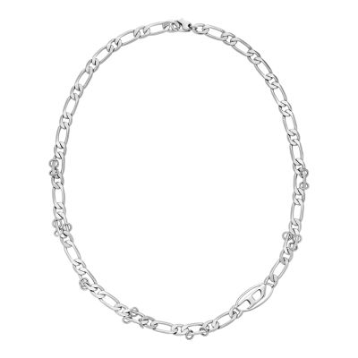 ★DIESEL★ Oval D Logo Chain Necklace DX1600040 Diesel Stainless Steel and Brass Oval D Chain Necklace