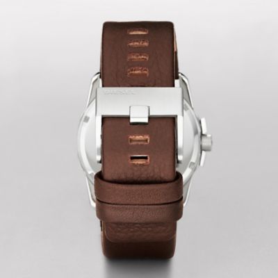 Diesel Men's Master Chief Three-Hand Brown Leather Watch - DZ1206