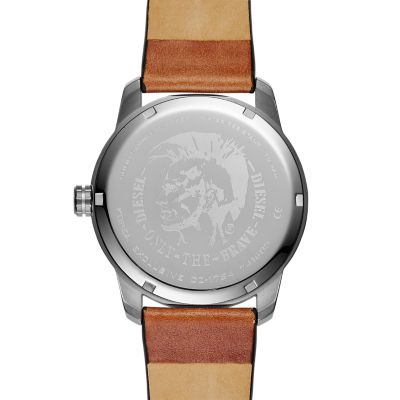 Diesel Men's Armbar Three-Hand Date Brown Leather Watch - DZ1784