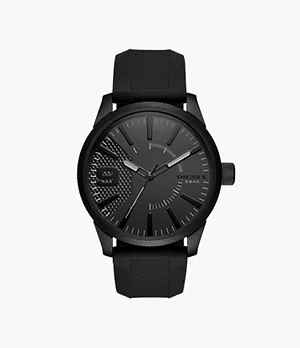Diesel Men's Rasp Analog Black Silicone Watch