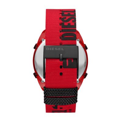 Diesel Crusher Digital Red Nylon Watch - DZ1916 - Watch Station