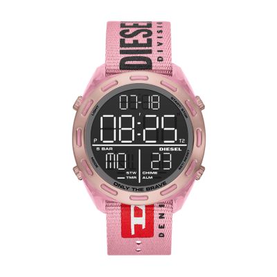 Diesel Uhr - - Nylon DZ1914 Watch digital Crusher schwarz Station