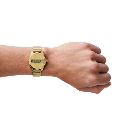 Diesel Baby Chief Digital Gold-Tone Stainless Steel Watch - DZ1961