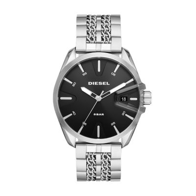 Diesel MS9 Three-Hand Date Two-Tone Stainless Steel Watch