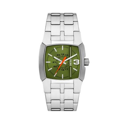 Diesel Cliffhanger Three-Hand Stainless Steel Watch