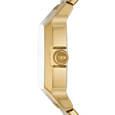 Diesel Cliffhanger Three-Hand Gold-Tone Stainless Steel Watch