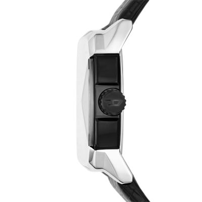 Fastrack black leather outlet watch