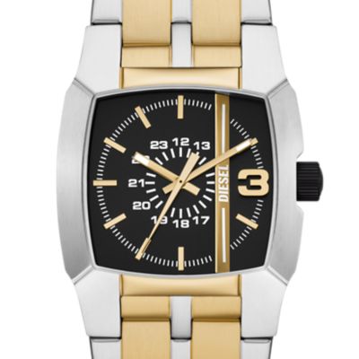 Diesel Cliffhanger Three-Hand Two-Tone Stainless Steel Watch