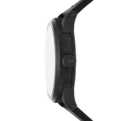 Sehr beliebter neuer Online-Verkauf Diesel Rasp NSBB - Station - DZ2180 Black Watch Three-Hand Leather Watch