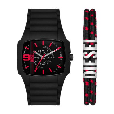 Diesel black silicone discount watch