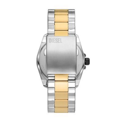 Diesel Steel Watch - Three-Hand MS9 Station DZ2196 - Stainless Two-Tone Watch Date