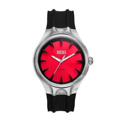 Diesel silicone 2024 strap watch