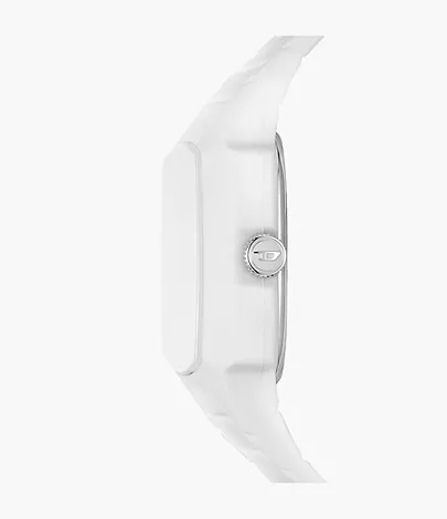 Diesel Cliffhanger 2.0 Three-Hand White Silicone Watch - DZ2204