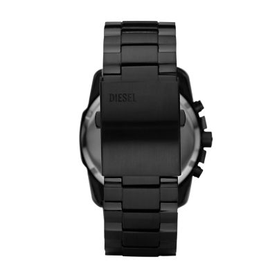 Diesel Men s Master Chief Three Hand Black Stainless Steel Watch