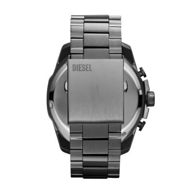 Diesel Men\'s Mega Steel Chronograph Stainless - Chief Gunmetal Station Watch Watch - DZ4282