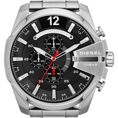 Diesel Men's Mega Chief Chronograph Stainless Steel Watch