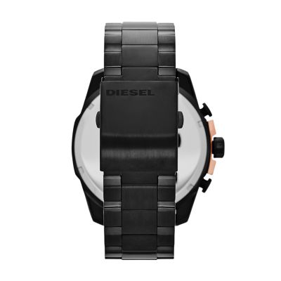 Diesel Men\'s Mega Chief Chronograph Station - Watch DZ4309 Stainless Steel Black Watch 
