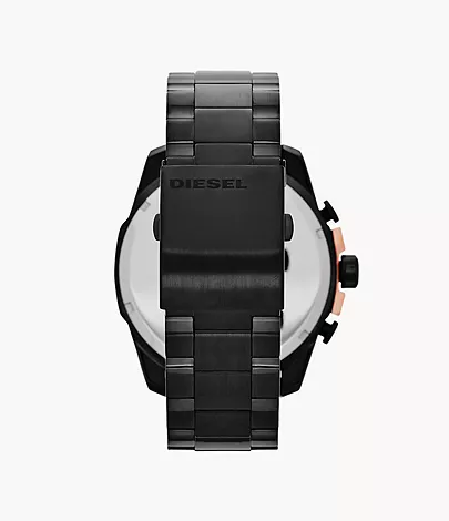 Diesel Men\'s Mega Chief Chronograph Black Stainless Steel Watch - DZ4309 -  Watch Station