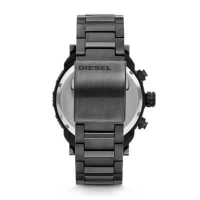 Diesel Men s Double Down 48 Chronograph Gunmetal Steel Watch