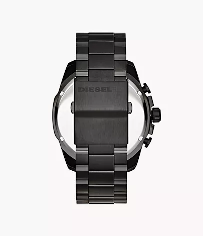Diesel Men's Mega Chief Chronograph Black Stainless Steel Watch 