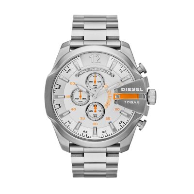 Diesel Men's Mega Chief Chronograph Gunmetal Stainless Steel Watch 