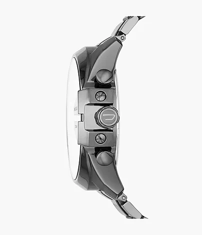 Diesel Men's Mega Chief Chronograph Gunmetal Stainless Steel Watch - DZ4329  - Watch Station