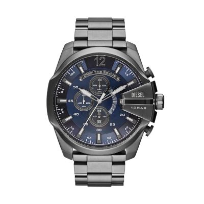 Diesel Men's Mega Chief Chronograph Gunmetal Stainless Steel Watch 