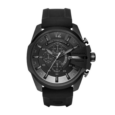 Diesel Men's Chief Series Chronograph Black Silicone Watch - Black