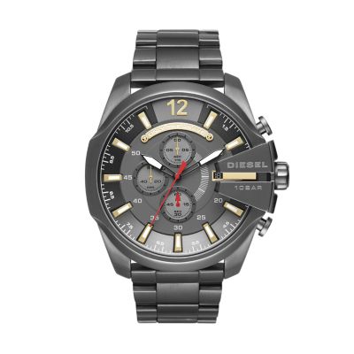 Diesel Men's Mega Chief Chronograph Gunmetal Steel Watch - DZ4421 