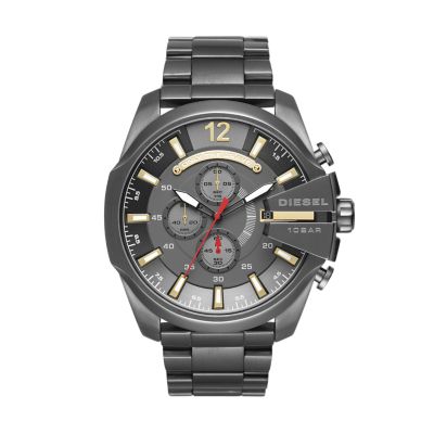 Diesel Men's Mega Chief Chronograph Gunmetal Stainless Steel Watch