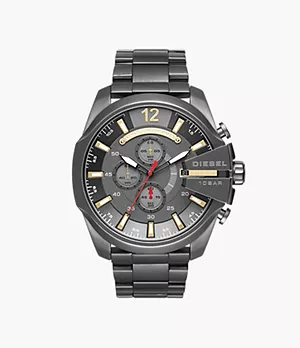 Diesel Men's Mega Chief Chronograph Gunmetal Stainless Steel Watch