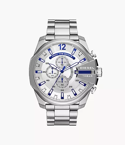 Diesel Men's Mega Chief Chronograph Steel Watch - DZ4477 - Watch