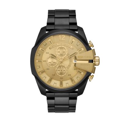 Diesel watch price discount gold