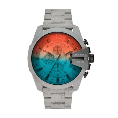 Reloj Diesel Mega Chief DZ4355 Para Hombre Cronómetro Fecha Acero