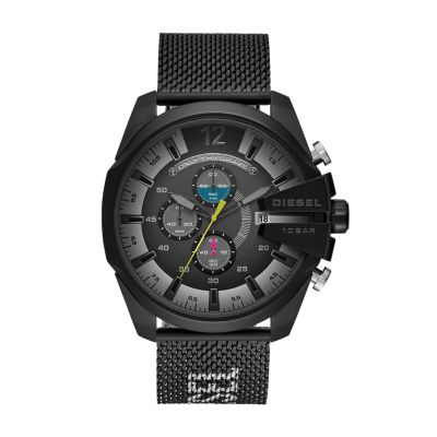 Reloj Diesel Mega Chief DZ4360 Para Hombre Fecha Cronómetro Acero  Inoxidable Dorado