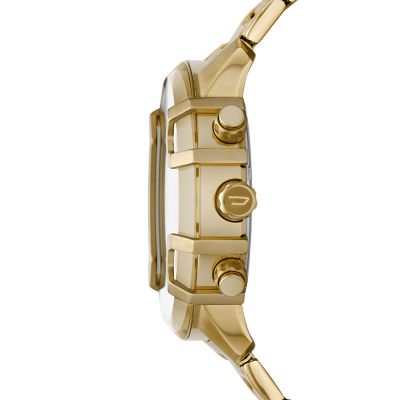 Diesel Griffed Chronograph Gold-Tone Steel Watch Watch Station - - DZ4522