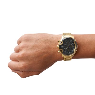 Griffed Watch Chronograph DZ4522 - - Steel Station Gold-Tone Diesel Watch