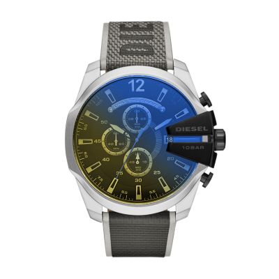 Mega Watch Chronograph - Nylon Watch Diesel Black Chief - DZ4523 Station