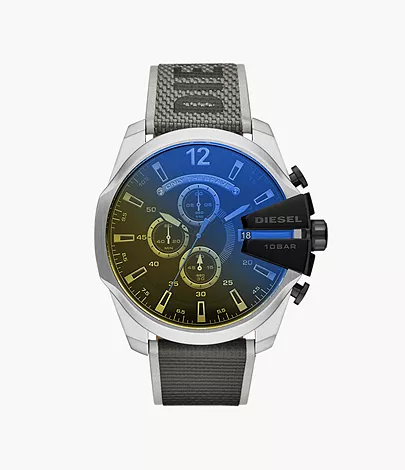Diesel Mega Chief Chronograph Black Nylon Watch - DZ4523 - Watch Station