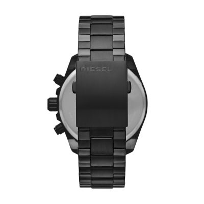 Diesel MS9 Watch - Station Stainless - Black Chronograph Watch Steel DZ4537