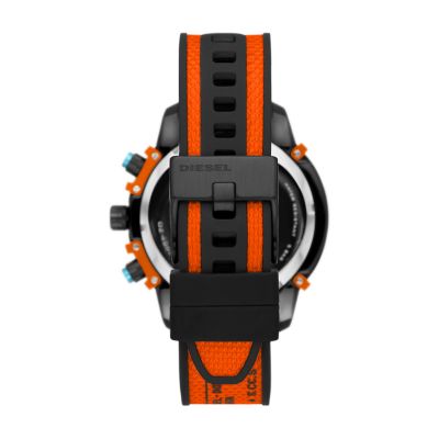 Diesel Griffed Chronograph Orange Canvas Watch - DZ4562 - Watch