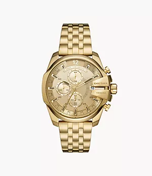 Diesel Baby Chief Chronograph Gold-Tone Stainless Steel Watch
