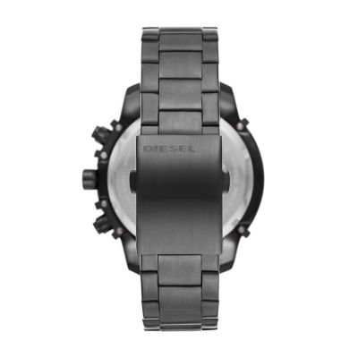 Diesel Griffed Chronograph Gunmetal-Tone Stainless DZ4586 Steel Watch - - Station Watch