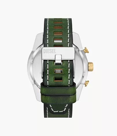 Diesel Split Chronograph Green Leather Watch - DZ4588 - Watch Station