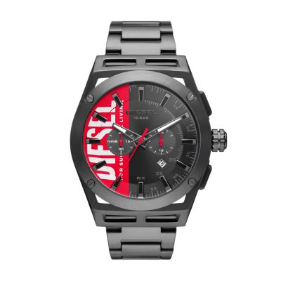 - Station Timeframe - Watch Watch Diesel Gunmetal-Tone Chronograph Stainless DZ4598 Steel