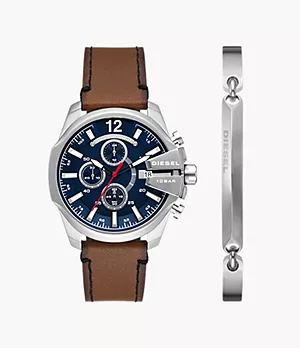 Diesel Baby Chief Chronograph Watch and Bracelet Set