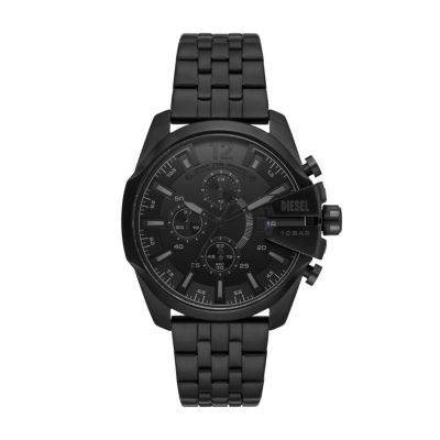 Diesel Baby Chief DZ4617 Watch - Chronograph Watch Black-Tone Steel - Station Stainless