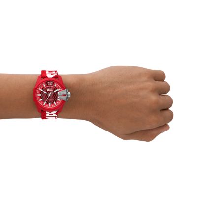 Diesel Baby Chief Three-Hand Solar-Powered Red rPET Watch - DZ4619