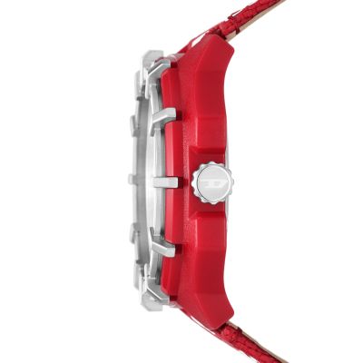 Diesel Framed Three-Hand Solar-Powered Red rPET Watch - DZ4621