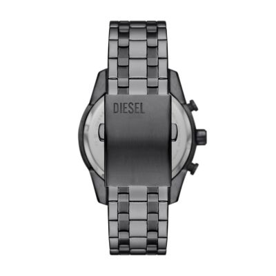 Kommt im Jahr 2024 Diesel Split Chronograph Gunmetal Stainless - - Station Watch Steel Watch DZ4624